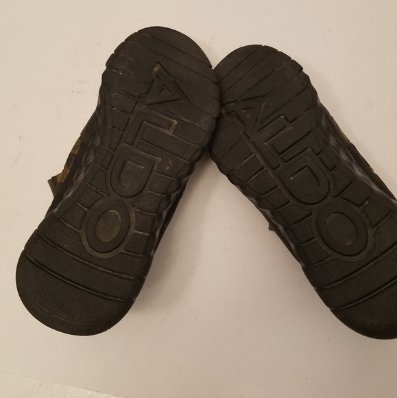 Aldo Men's Pufferlounge Loafers Green Camouflage Size 13 Faux Fur Lined - Picture 14 of 16